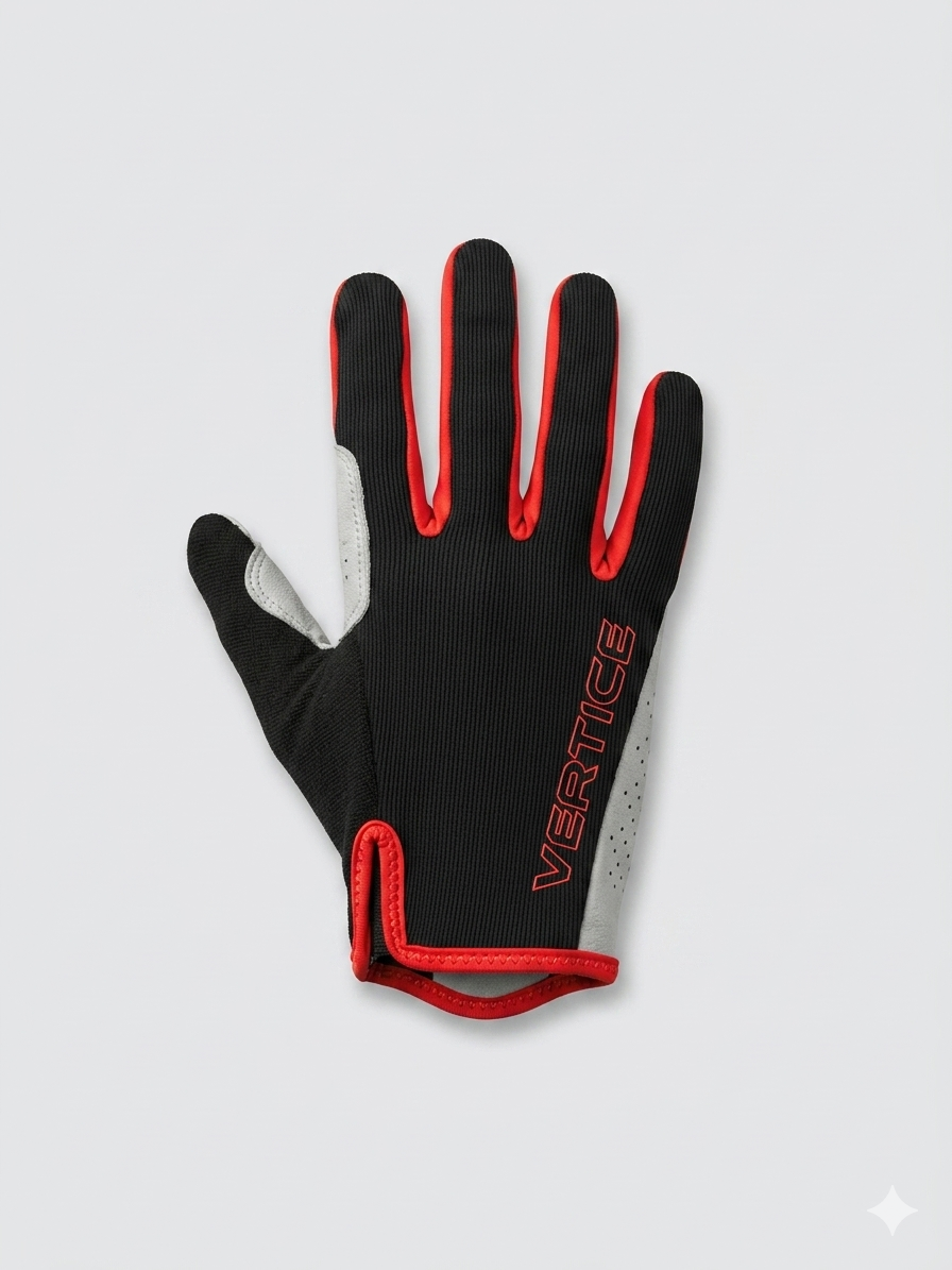 Edge Gloves motocross and enduro gloves in Red - Vertice MX